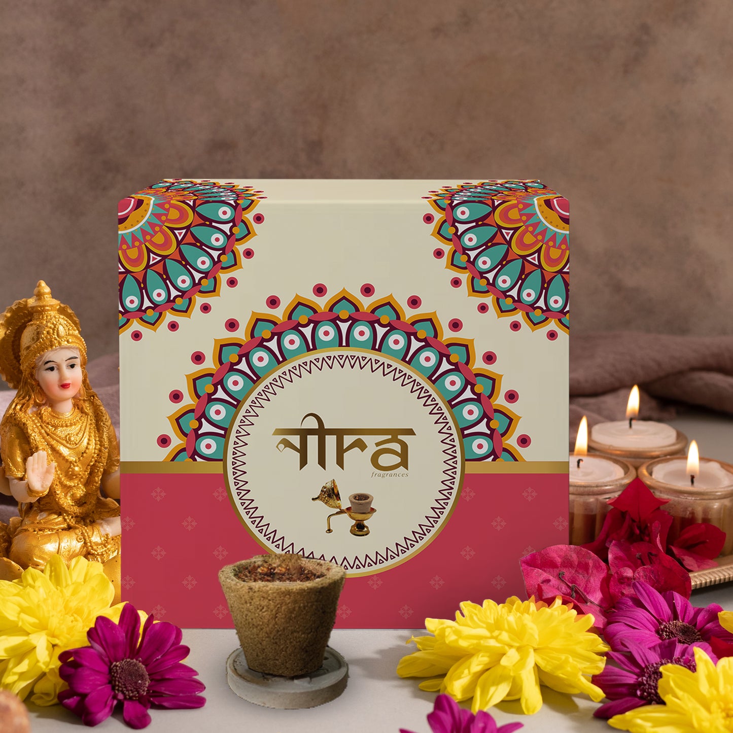 Nira Fragrances Sambrani Cups 100% Natural Herbs, Loban Fragrance