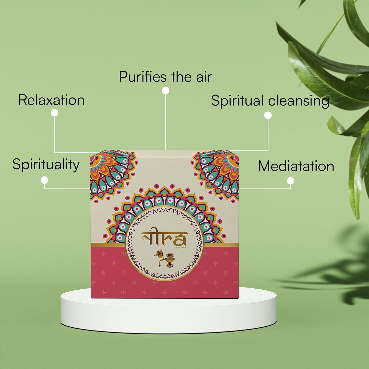 Nira Fragrances Sambrani Cups 100% Natural Herbs , Sandalwood Fragrance