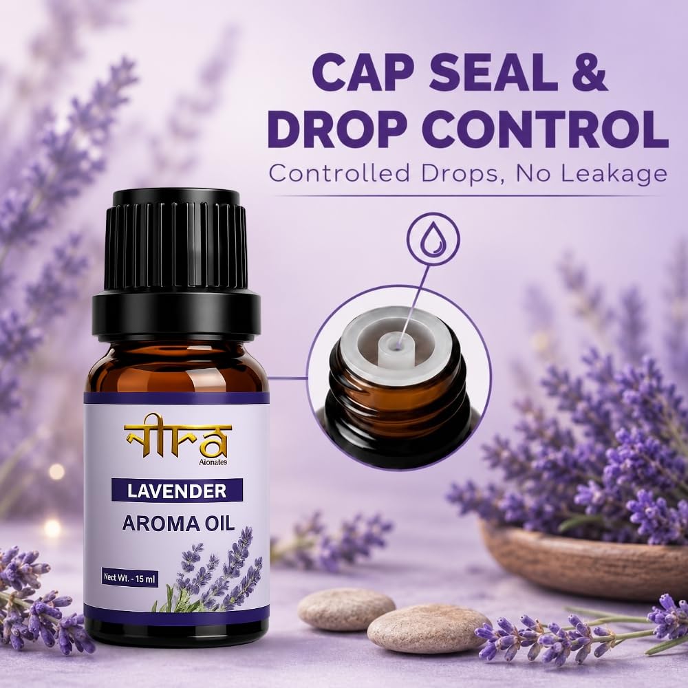 Nira Fragrances Oil | Pack of 2 | Lavender & LemonGrass Aroma Oil for Home Fragrance | Best for Aromatherapy | Helps in Meditation