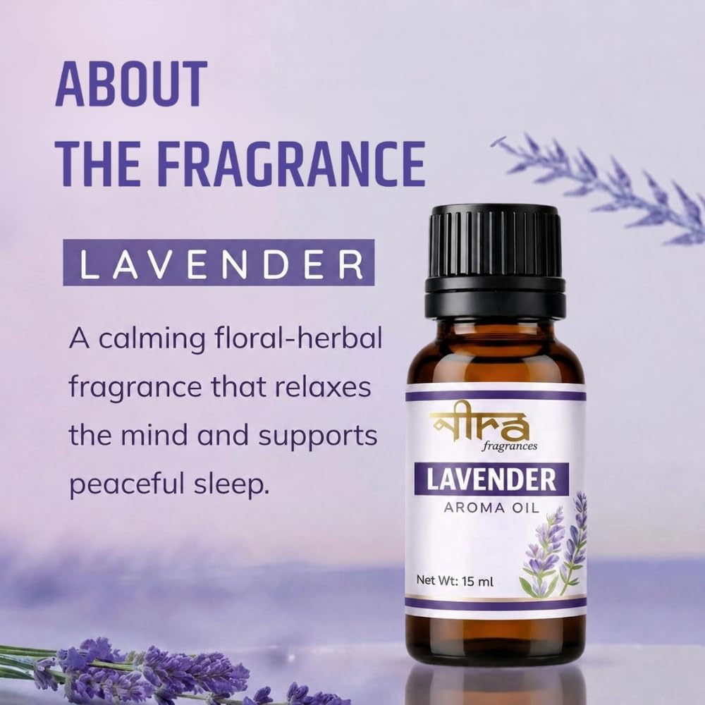 Nira Fragrances Diffuser Oil Combo of 4 (Lemon Grass | OceanBreeze | Rose | Lavender) 60ml for Home, Candle, Office Aroma Oil