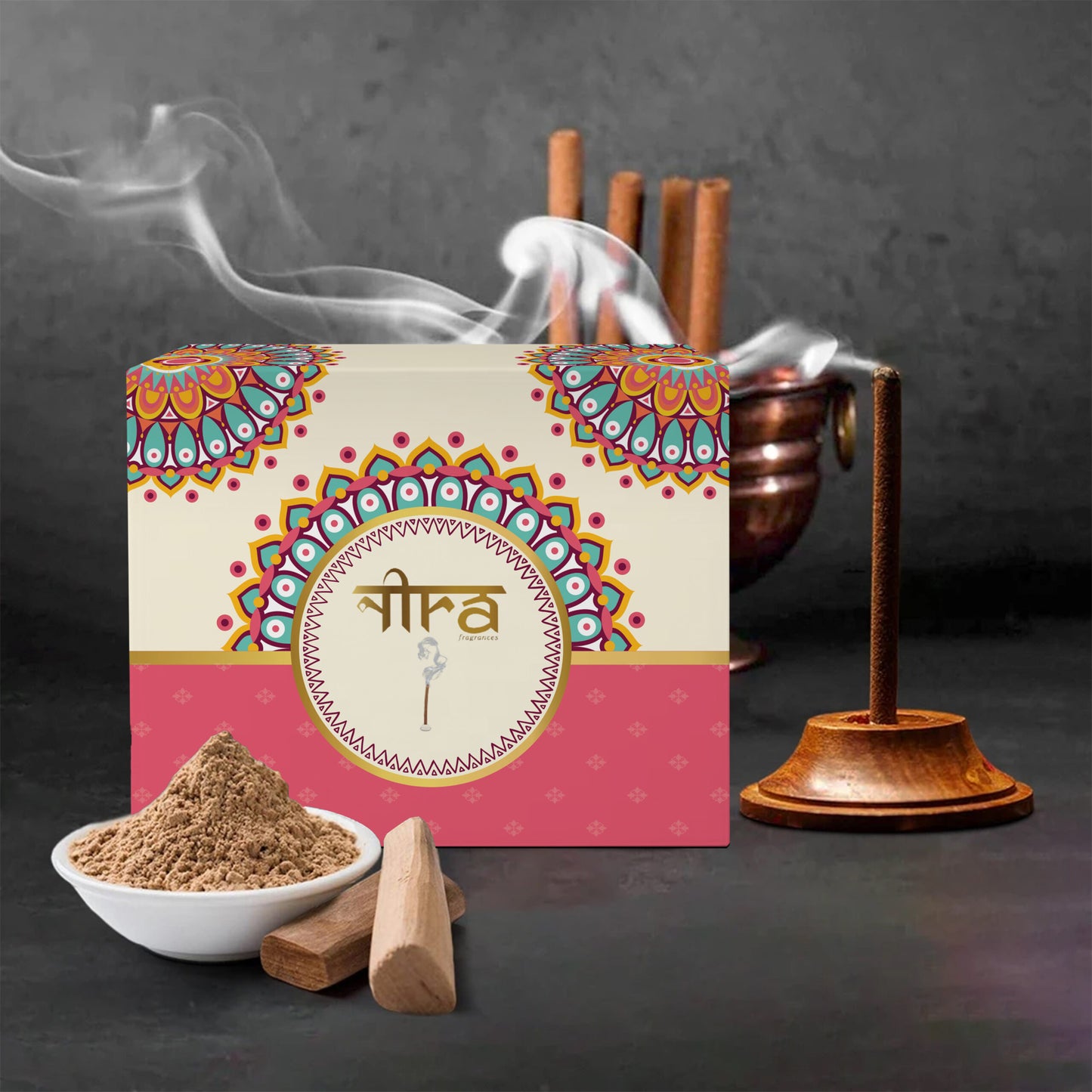 Nira Fragrances Dhoop Stick 100% Organic with Chandan Fragrance