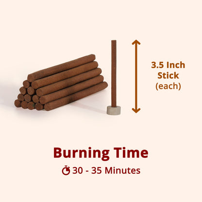 Nira Fragrances Dhoop Stick 100% Organic with Chandan Fragrance
