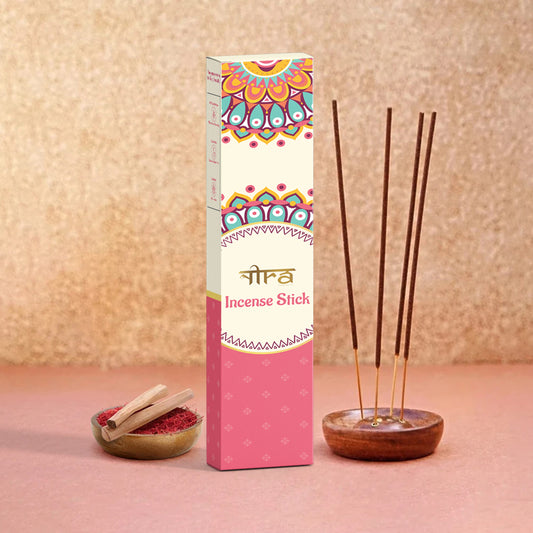 Nira fragrances Incense Sticks 100% organic - Kesar Chandan Fragrances