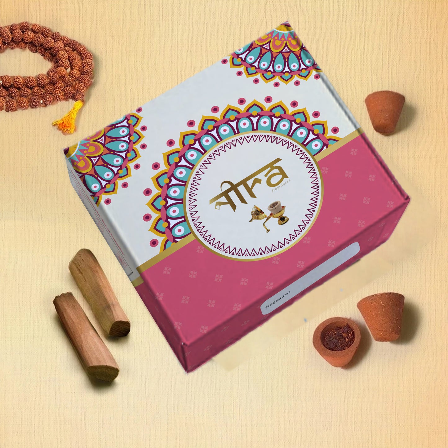 Nira Fragrances Sambrani Cups 100% Natural Herbs , Sandalwood Fragrance