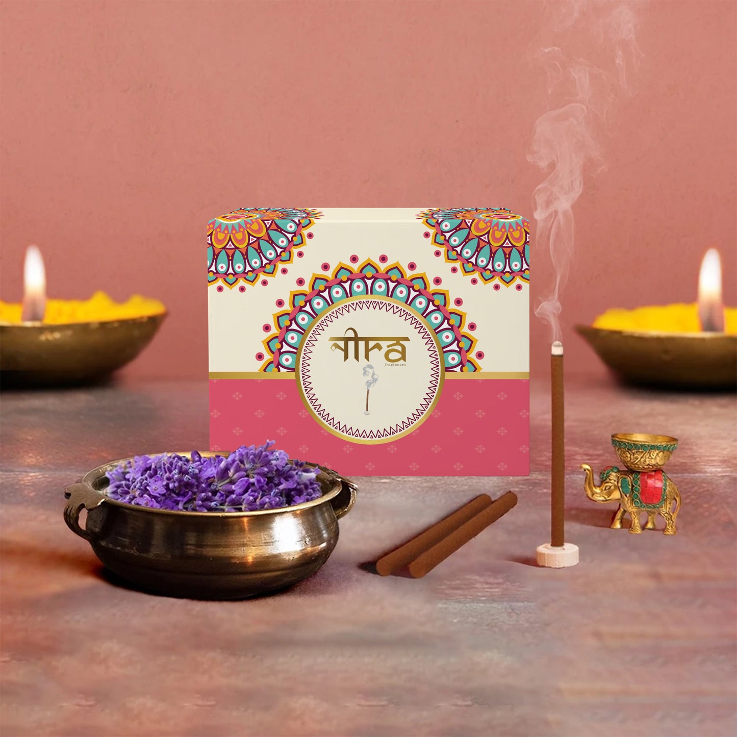 Nira Fragrances Dhoop Stick 100% Organic with Lavender Fragrance