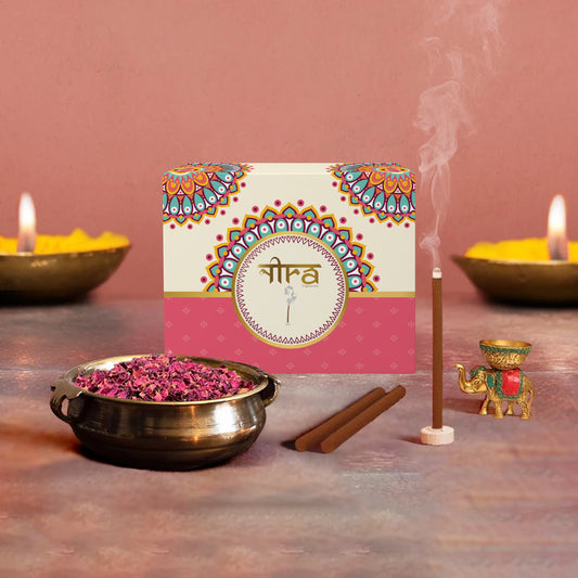 Nira Fragrances Dhoop Stick 100% Organic with Rose Fragrance
