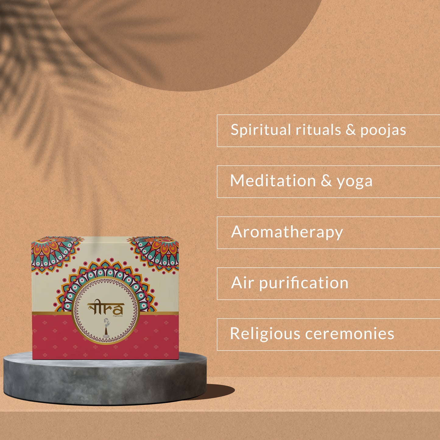 Nira Fragrances Dhoop Cone 100% Organic With Jasmine Fragrance