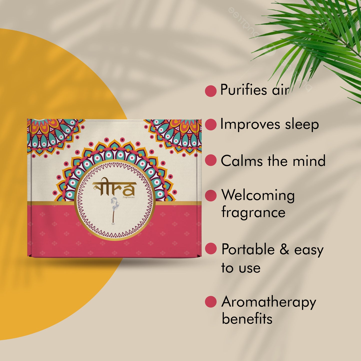 Nira Fragrances Dhoop Stick 100% Organic with Chandan Fragrance