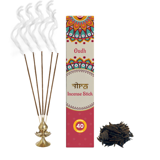 Nira Fragrances Incense Sticks 100% Organic , With Oudh Fragrances