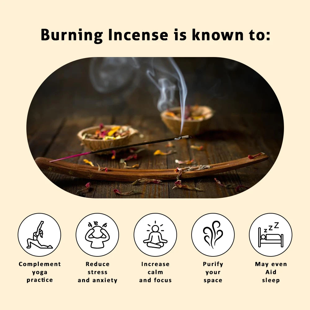 rose fragrance burning incense sticks